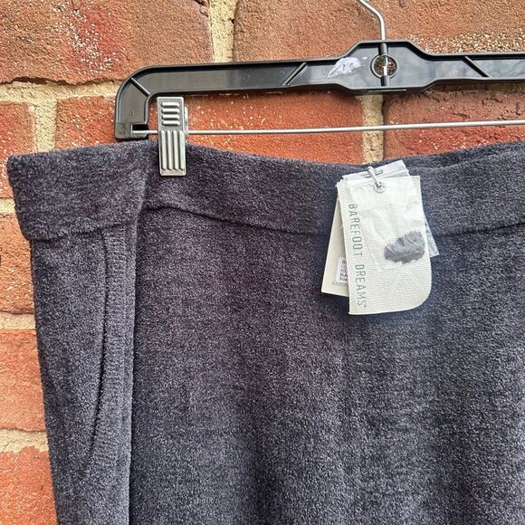 Barefoot Dreams $178 CozyChic Ultra Lite Rolled Edge Ankle Pant petite large NEW - Picture 4 of 7